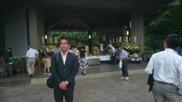 千鳥ヶ淵戦没者墓苑にて